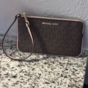 Michael Kors Tan Wristlet